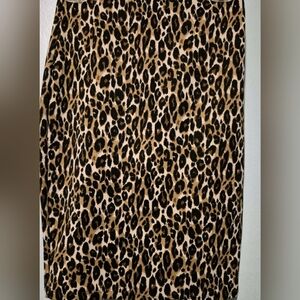 Charlotte Russe Animal Print Pencil Skirt Leopard Print Bodycon S